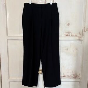 Liz Claiborne Black Margot Wide Leg Pants